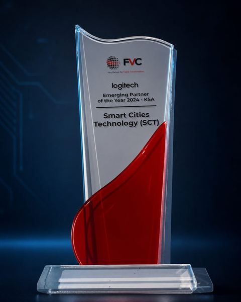 Logitech Emerging Partner of the Year 2024 in Saudi Arabia recognition awarded to Sustainable Smart Cities
